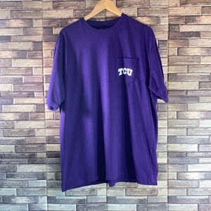 Unisex EUC Champion Purple 2XL TCU Football T Shirt